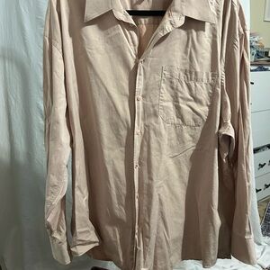Kenneth Cole New York Tan Casual Button Down Shirt